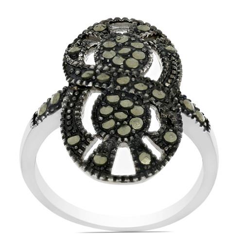 0.693 CT AUSTRIAN MARCASITE STERLING SILVER RINGS #VR033457
